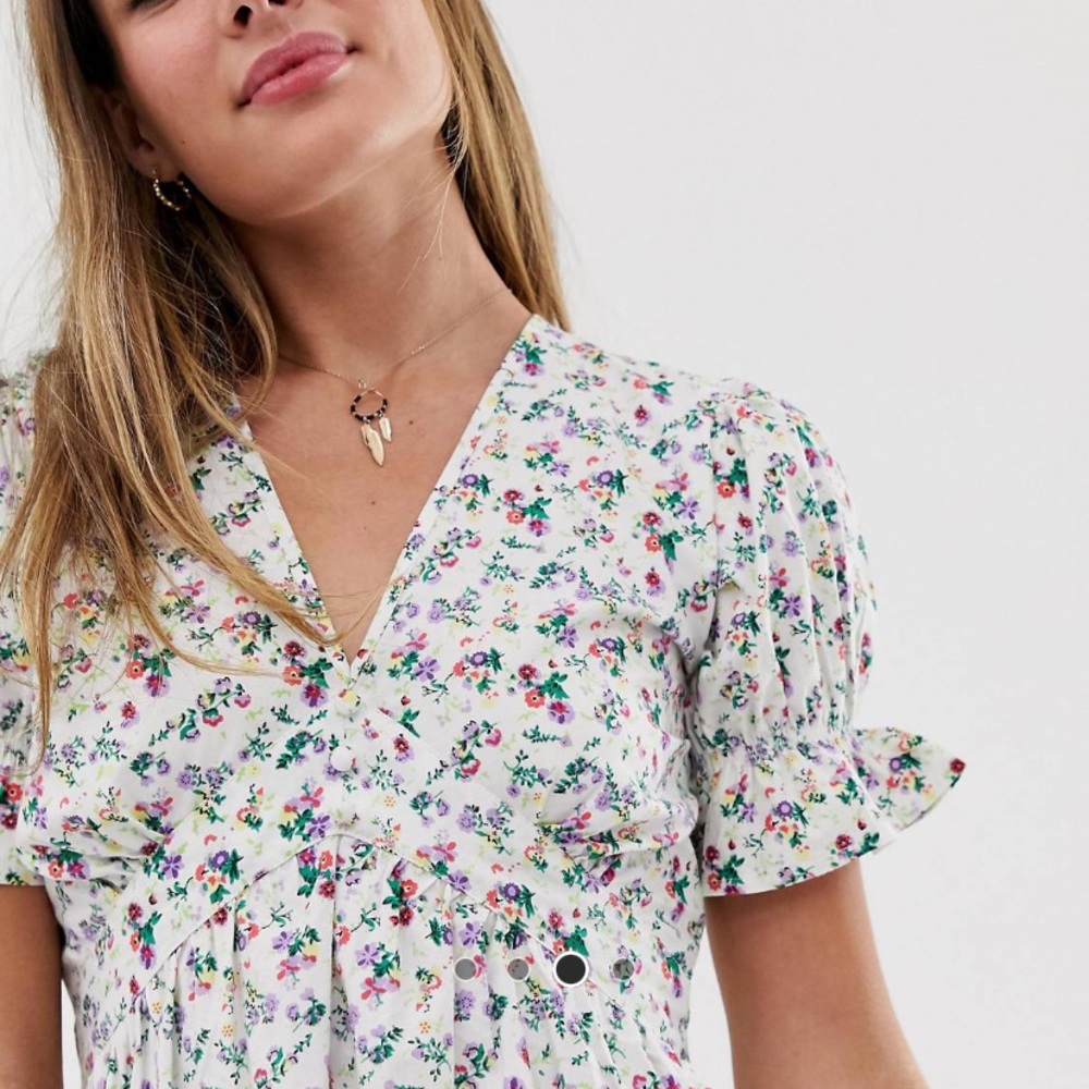 Mini Tea Dress in Floral Print